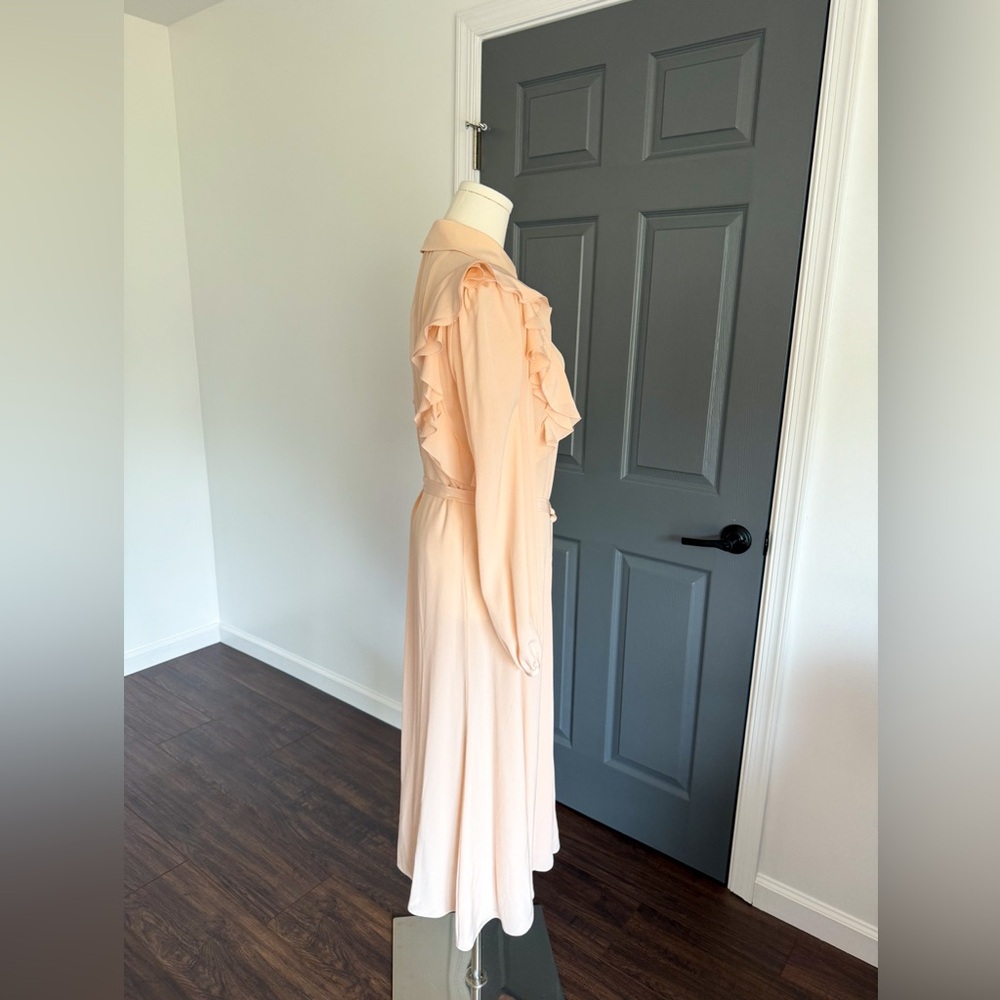 Chloe Crêpe De Chine Midi-Dress - Picture 7 of 10